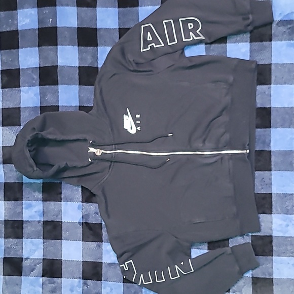 Nike Air. Full-zip w/hood, Baggy and short fit. Streetwear.Women's size Medium. - Picture 1 of 13